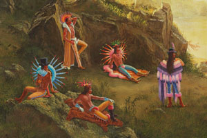 Recumbent Dandies (detail)1